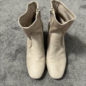 Kelly & Katie Cream Ankle Booties